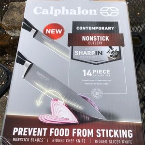 - New Caphalon contemporary cutlery set of 14